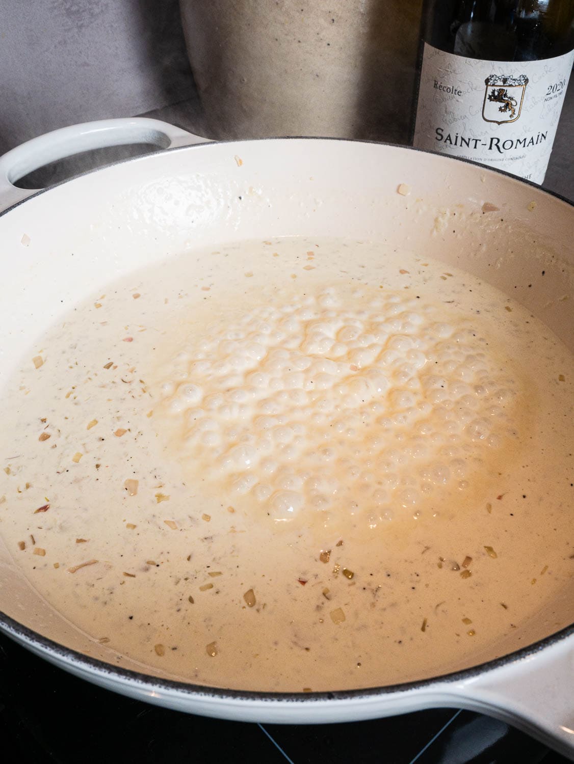 Cheese Tortellini With Spinach And Creamy Wine Sauce | Nim Pairings